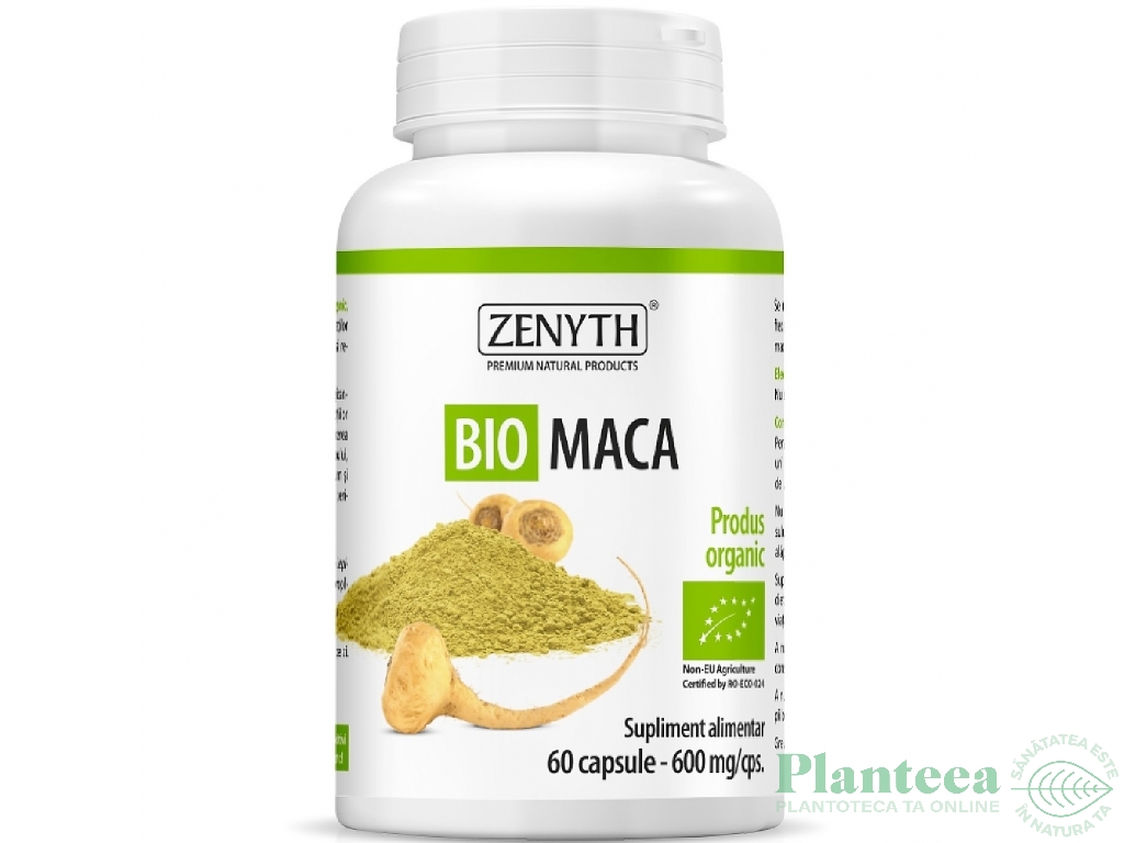 Maca bio 600mg 60cps - ZENYTH