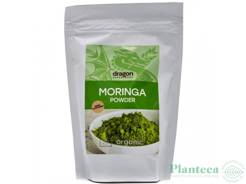 Pulbere moringa eco 200g - DRAGON SUPERFOODS