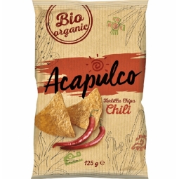 Tortilla chips chilli eco 125g - ACAPULCO