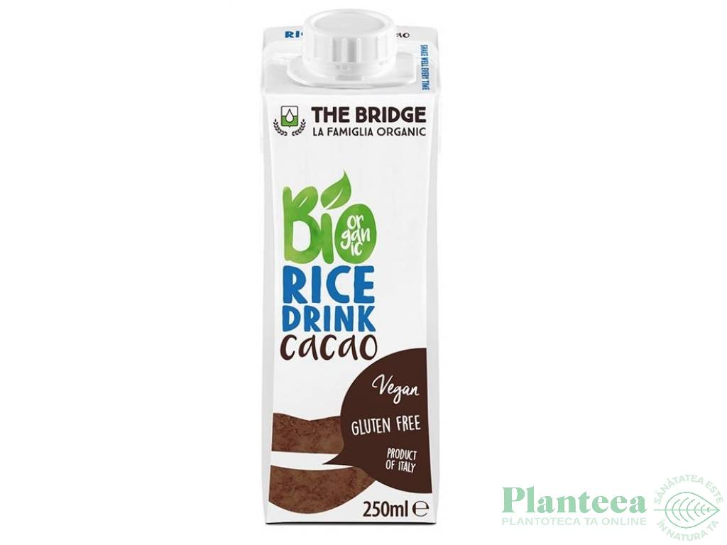 Lapte orez ciocolata eco 250ml - THE BRIDGE
