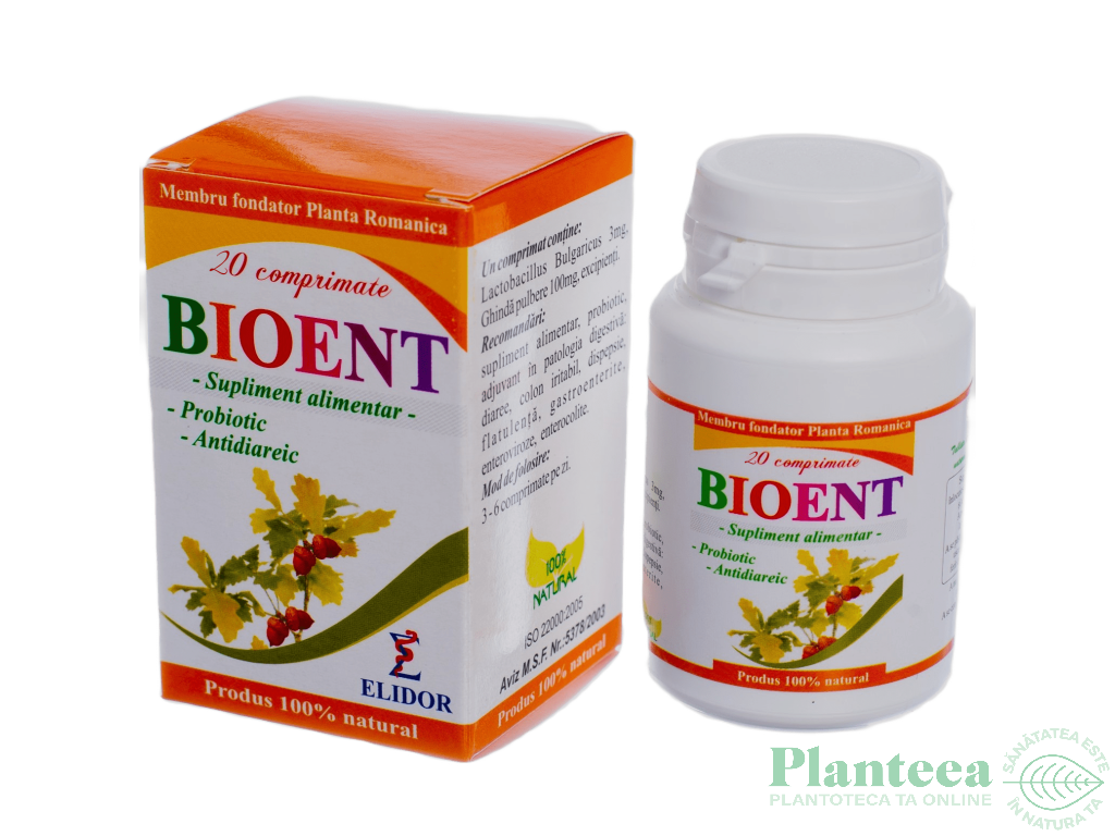 Bioent [Probiotic AntiDiareic] 20cp - ELIDOR