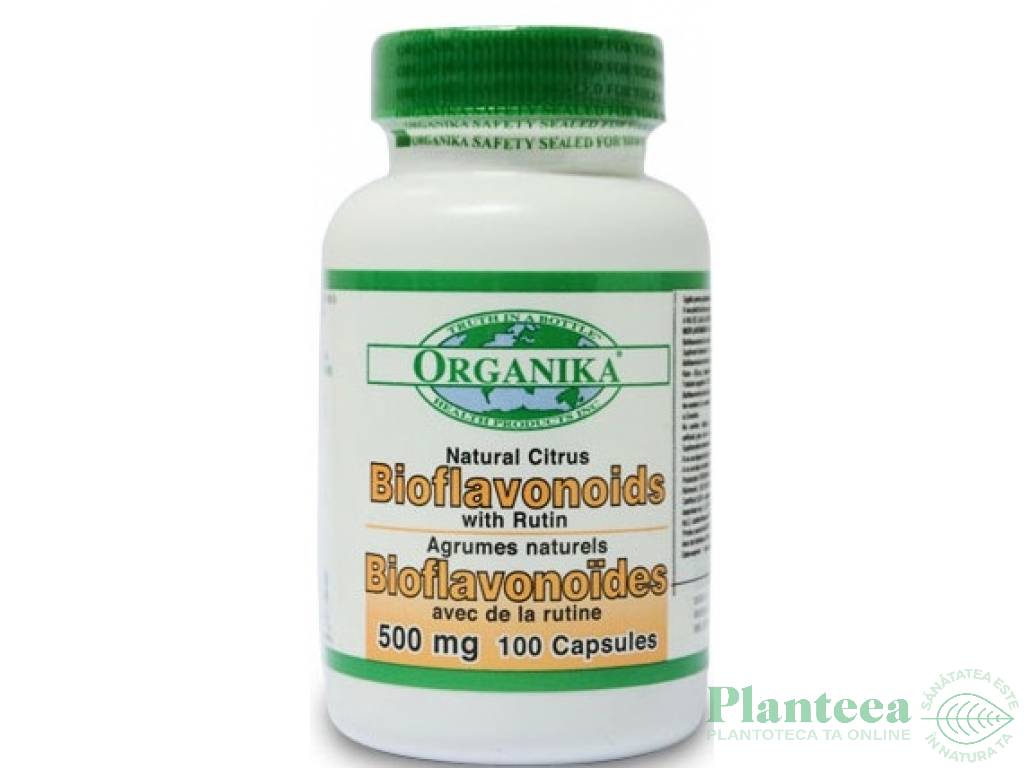 Bioflavonoizi citrice rutin 500mg 100cps - ORGANIKA HEALTH