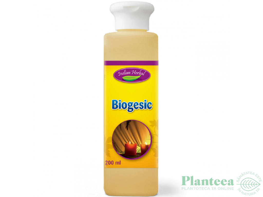 Ulei masaj Biogesic 200ml - INDIAN HERBAL