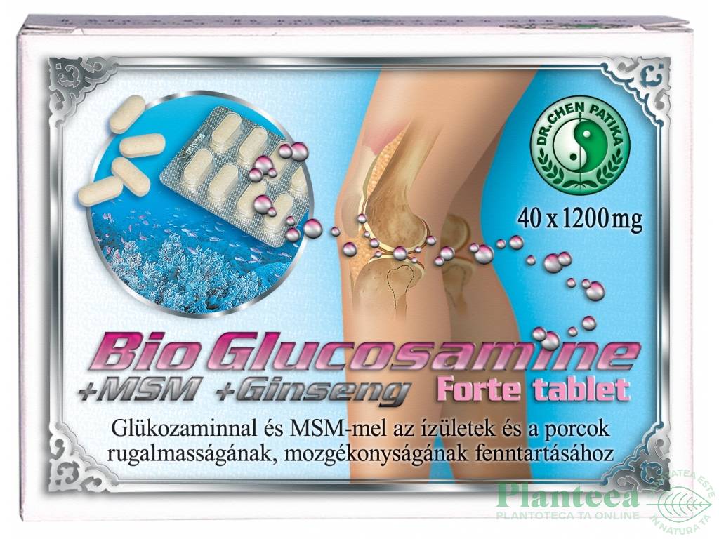 Bio glucosamine MSM ginseng 40cp - DR CHEN PATIKA