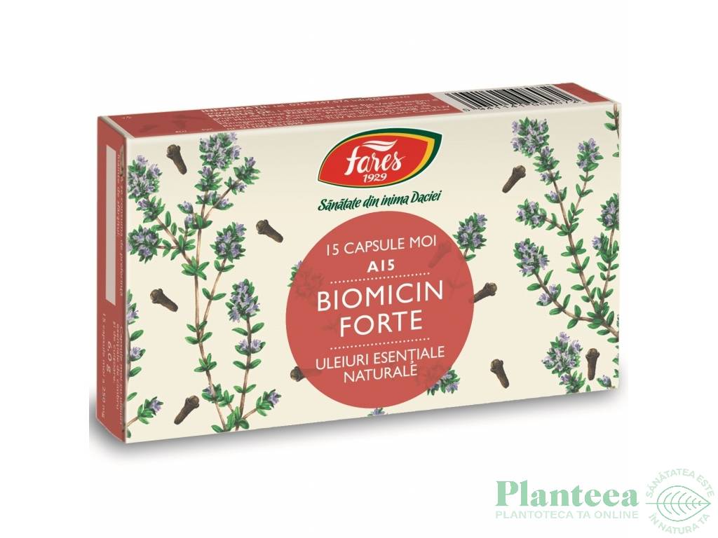 Biomicin forte [antibiotic natural] 15cps - FARES