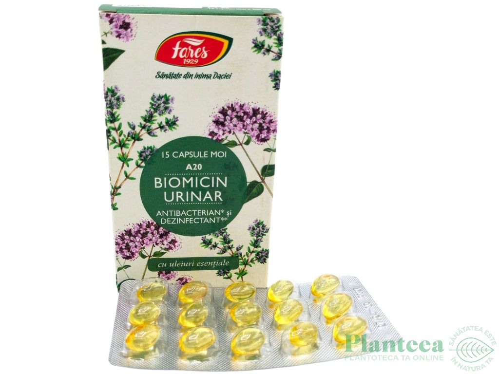 Biomicin Urinar cu uleiuri esentiale 15cps - FARES