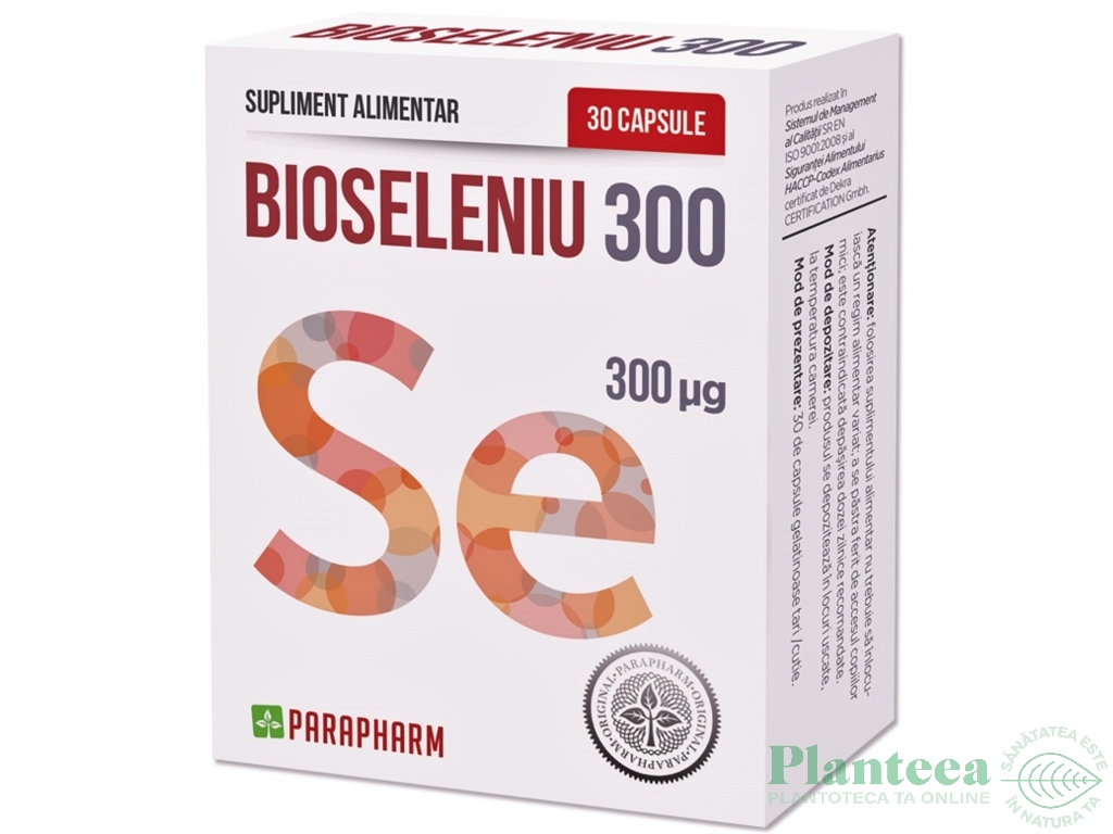 Bio seleniu 300ui 30cps - PARAPHARM