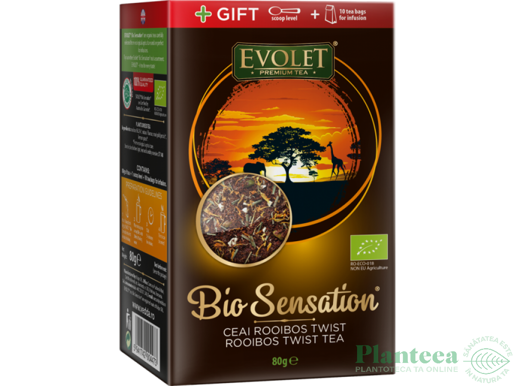 Ceai rooibos twist Bio Sensation 80g - EVOLET