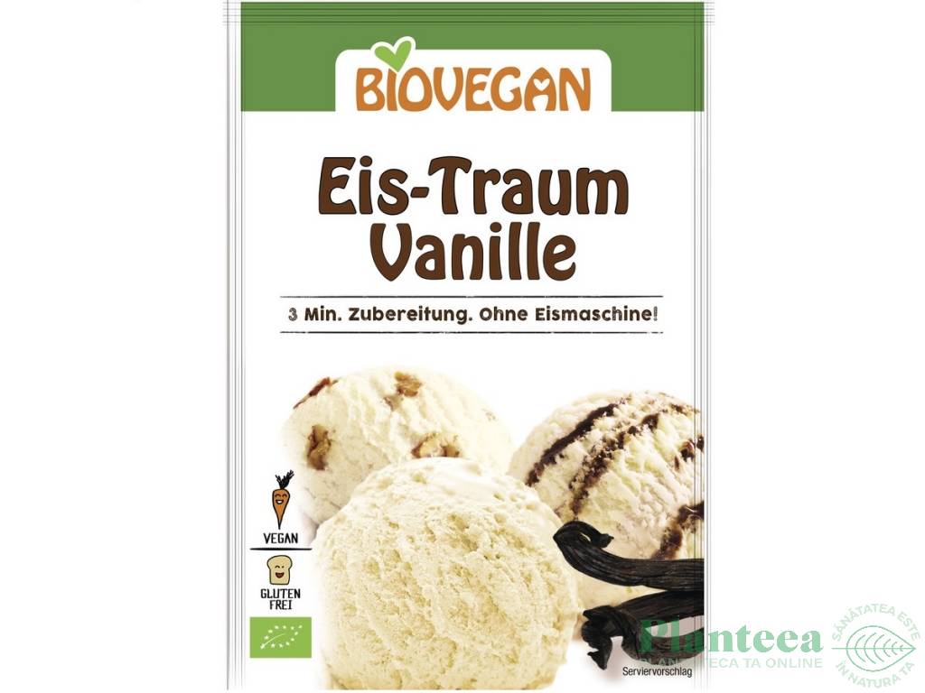 Praf inghetata vanilie fara gluten eco 77g - BIOVEGAN