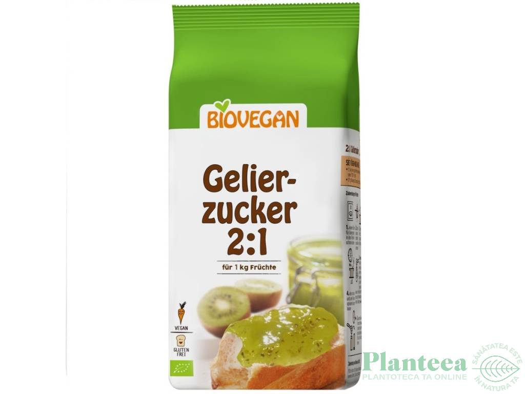 Zahar gelifiant 2:1 fara gluten eco 500g - BIOVEGAN