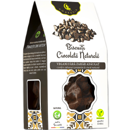 Biscuiti vegani ciocolata naturala fara zahar 130g - AMBROZIA