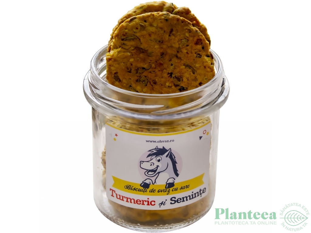 Biscuiti ovaz turmeric seminte 170g - OHVAZ