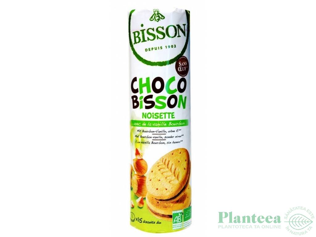 Biscuiti umpluti cacao crema alune eco 300g - BISSON