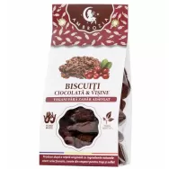 Biscuiti vegani ciocolata visine 130g - HIPER AMBROZIA