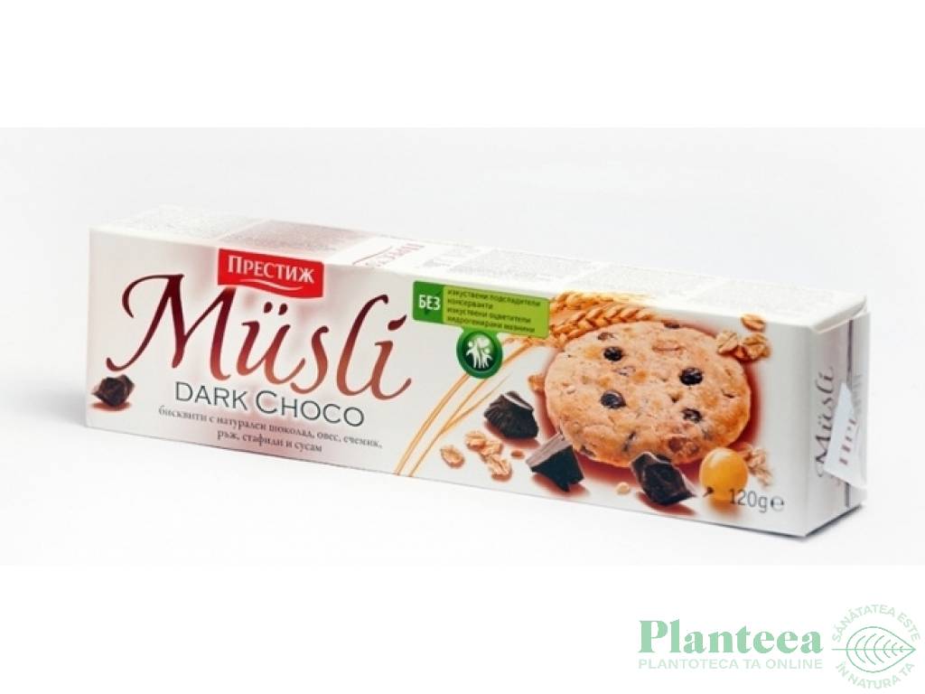 Biscuiti Dark Choco 120g - PRESTIGE