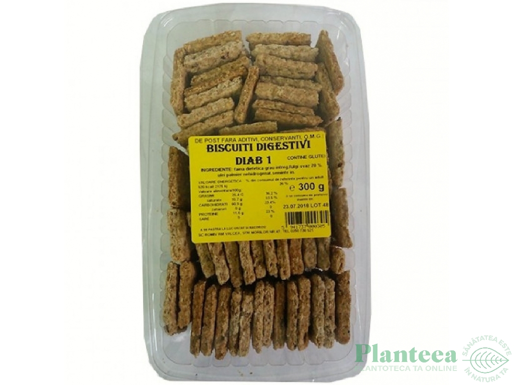 Biscuiti digestivi Diab1 300g - ROMIV