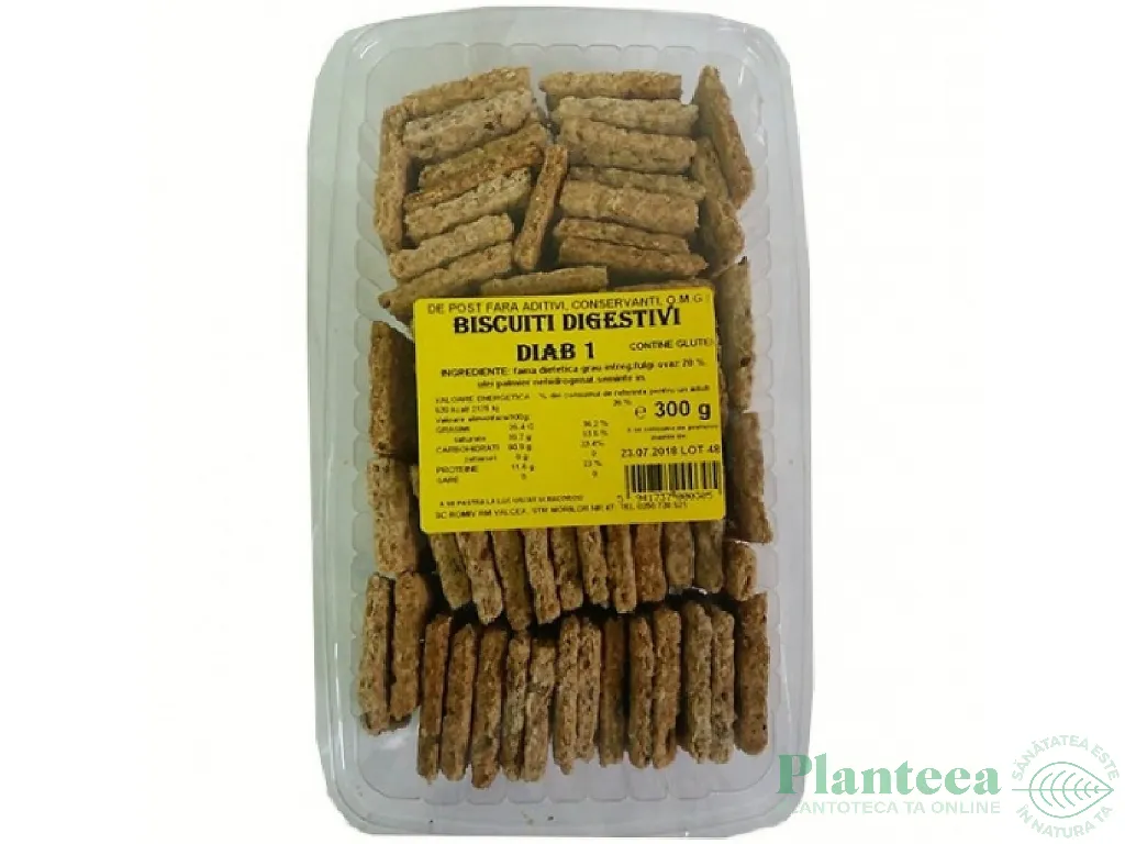 Biscuiti digestivi Diab1 300g - ROMIV
