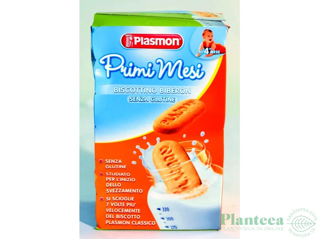 Biscuiti biberon fara gluten +4luni 200g - PLASMON