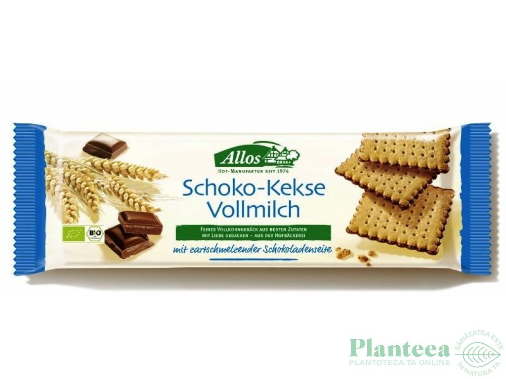 Biscuiti ciocolata lapte eco 130g - ALLOS