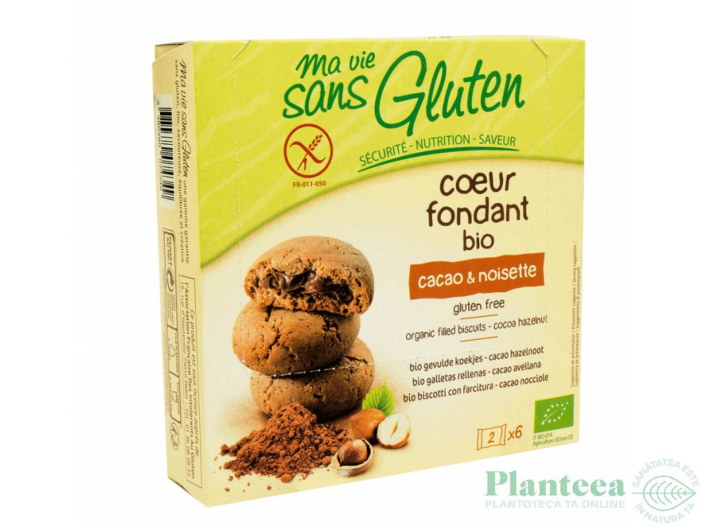 Biscuiti fondanti crema cacao alune fara gluten eco 200g - MA VIE SANS GLUTEN