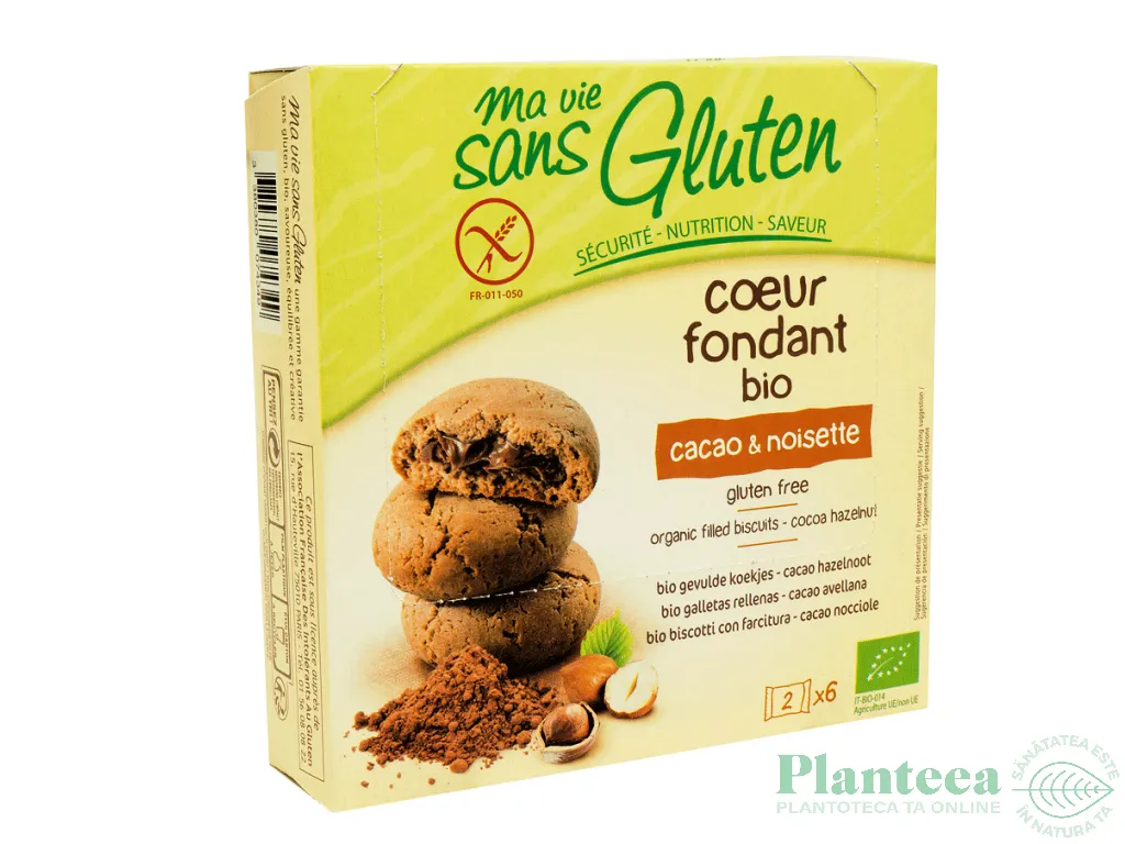Biscuiti fondanti crema cacao alune fara gluten eco 200g - MA VIE SANS GLUTEN