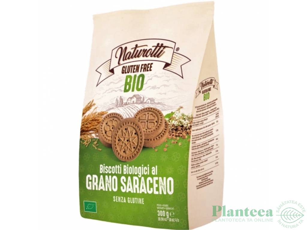 Biscuiti hrisca fara gluten bio 300g - NATUROTTI