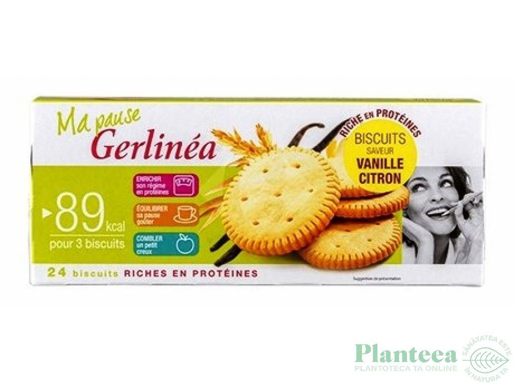 Biscuiti dietetici lamaie vanilie 8b 156g - GERLINEA