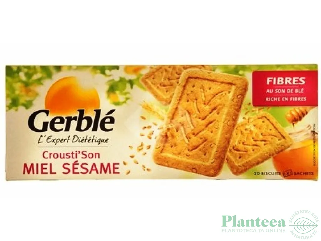 Biscuiti dietetici fibre miere susan Expert 200g - GERBLE