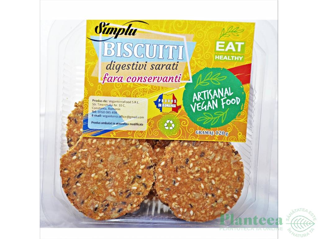 Biscuiti digestivi sarati 120g - SIMPLU