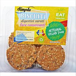 Biscuiti digestivi sarati 120g - SIMPLU