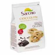 Biscuiti fulgi ciocolata neagra fara gluten 200g - SARCHIO