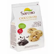 Biscuiti fulgi ciocolata neagra fara gluten eco 200g - SARCHIO