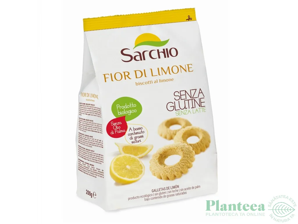 Biscuiti lamaie fara gluten eco 200g - SARCHIO