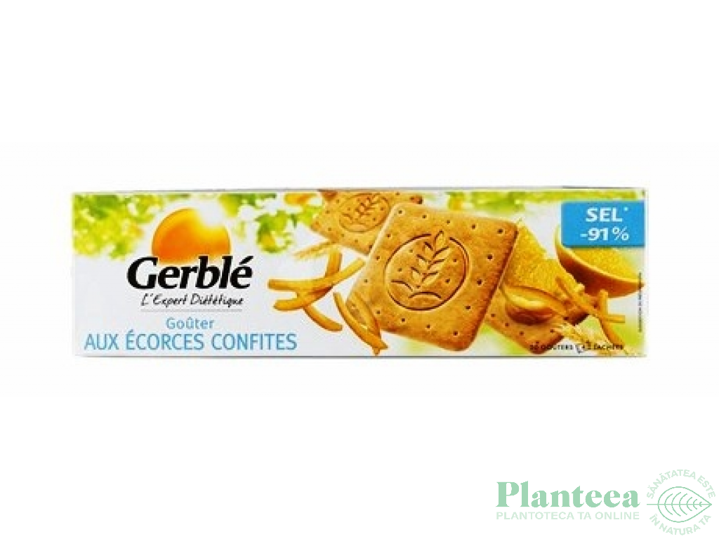Biscuiti dietetici gustare coji citrice confiate Expert 360g - GERBLE