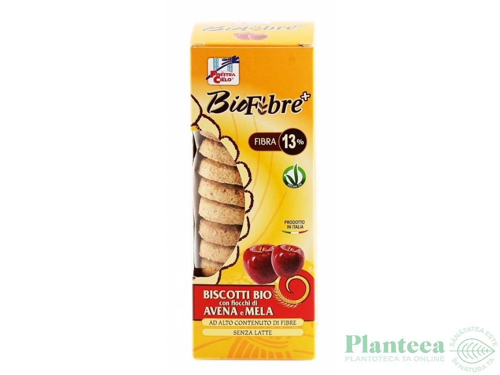 Biscuiti grau fulgi ovaz mere BioFibre+ eco 210g - LA FINESTRA SUL CIELO