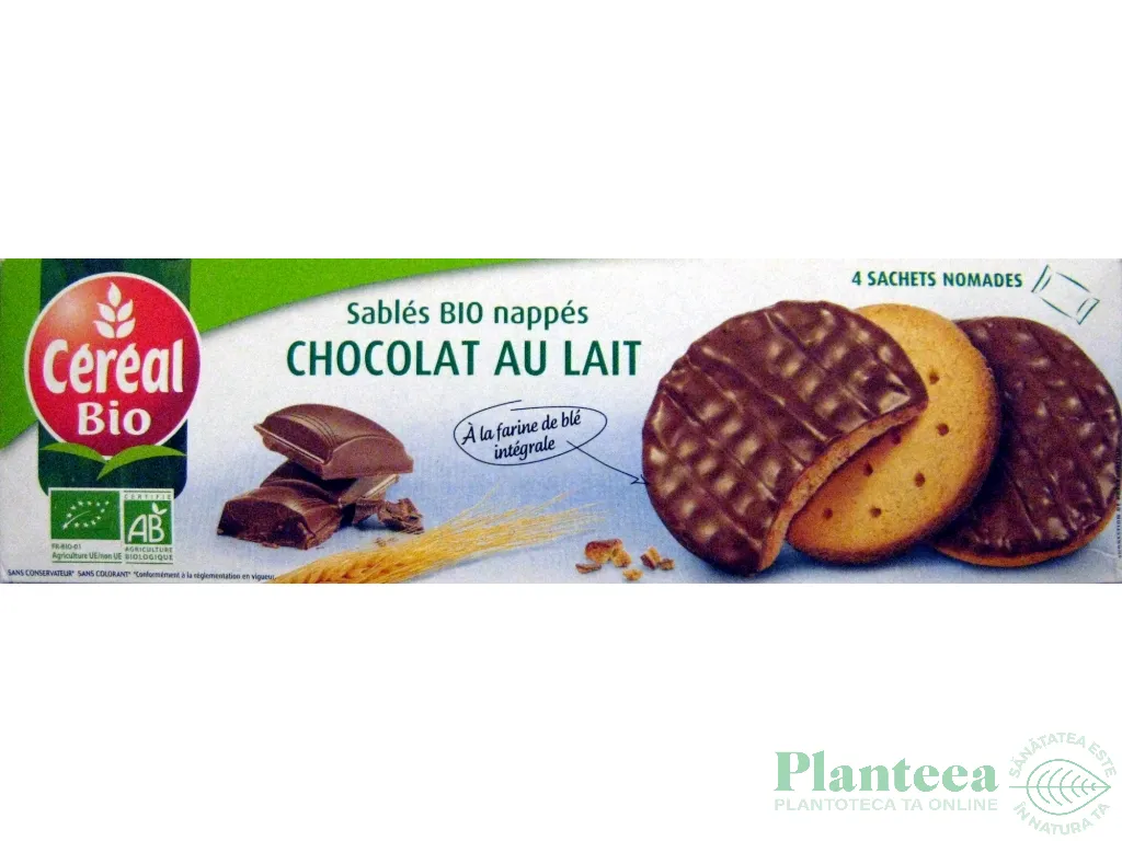 Biscuiti glazurati ciocolata eco 150g - CEREAL BIO