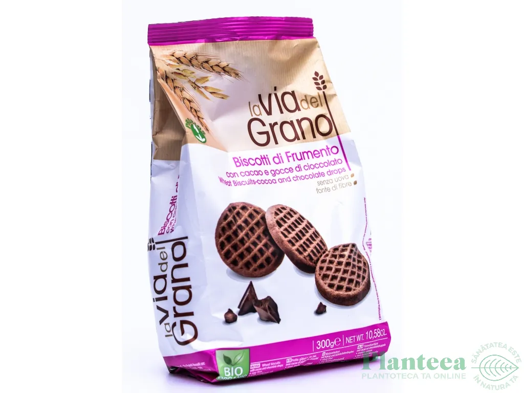 Biscuiti grau cacao fulgi ciocolata eco 300g - PROBIOS