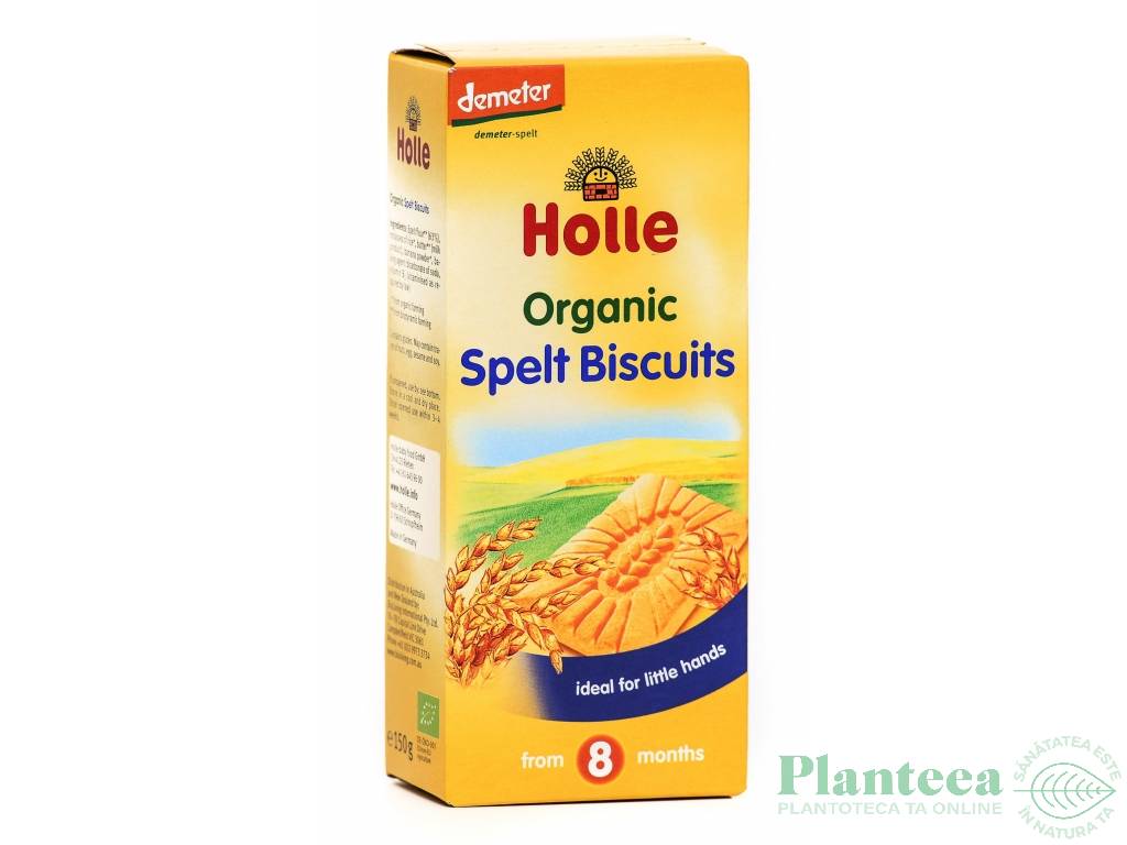 Biscuiti spelta bebe +8luni eco 150g - HOLLE