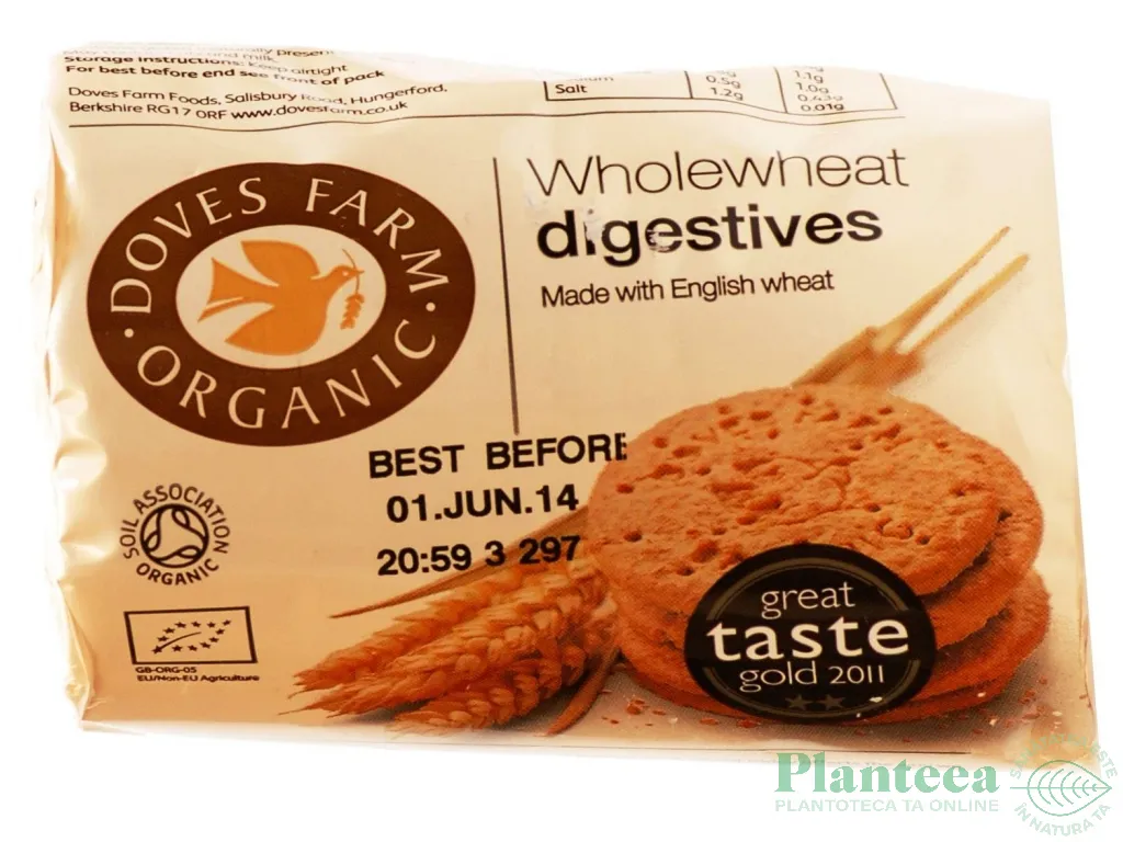Biscuiti integrali digestivi eco 200g - DOVES FARM