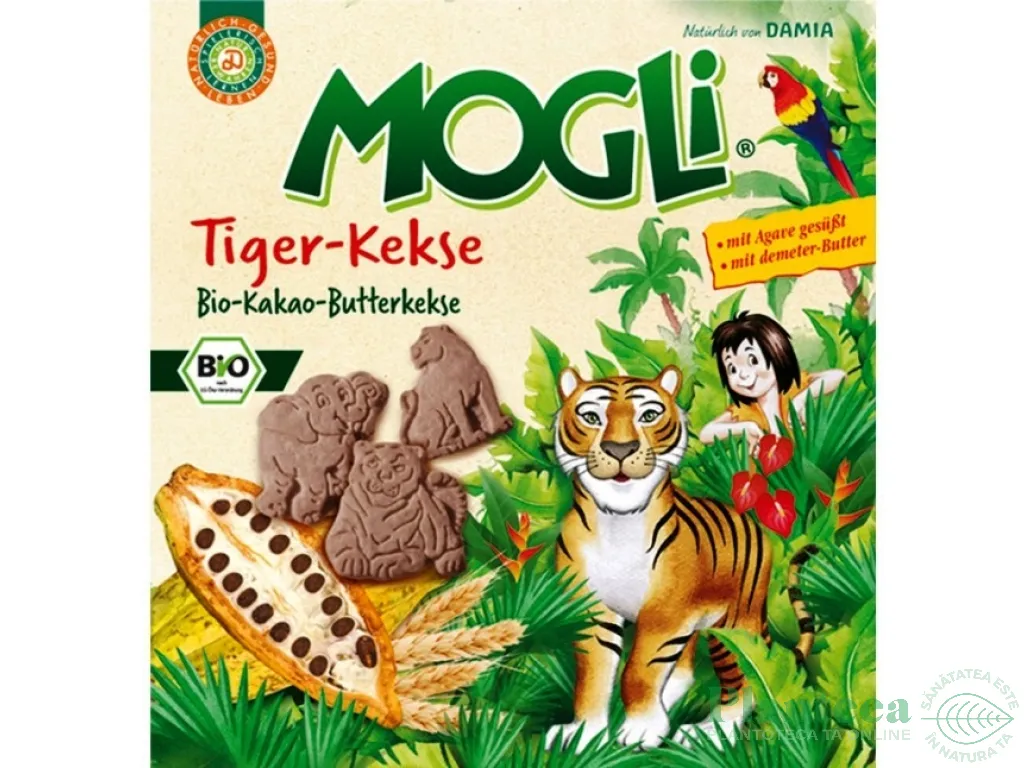 Mini biscuiti cacao tigru 50g - MOGLI