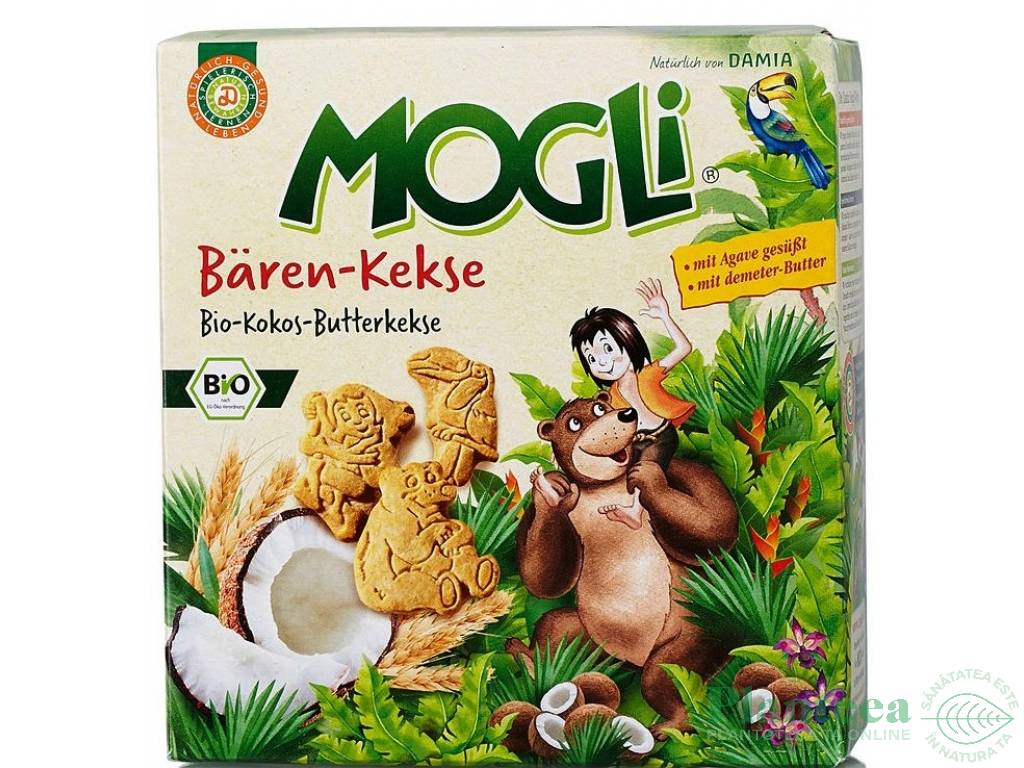 Mini biscuiti cocos ursuleti 50g - MOGLI