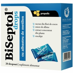 Dropsuri BiSeptol albastru metilen echinaceea 20cp - DACIA PLANT