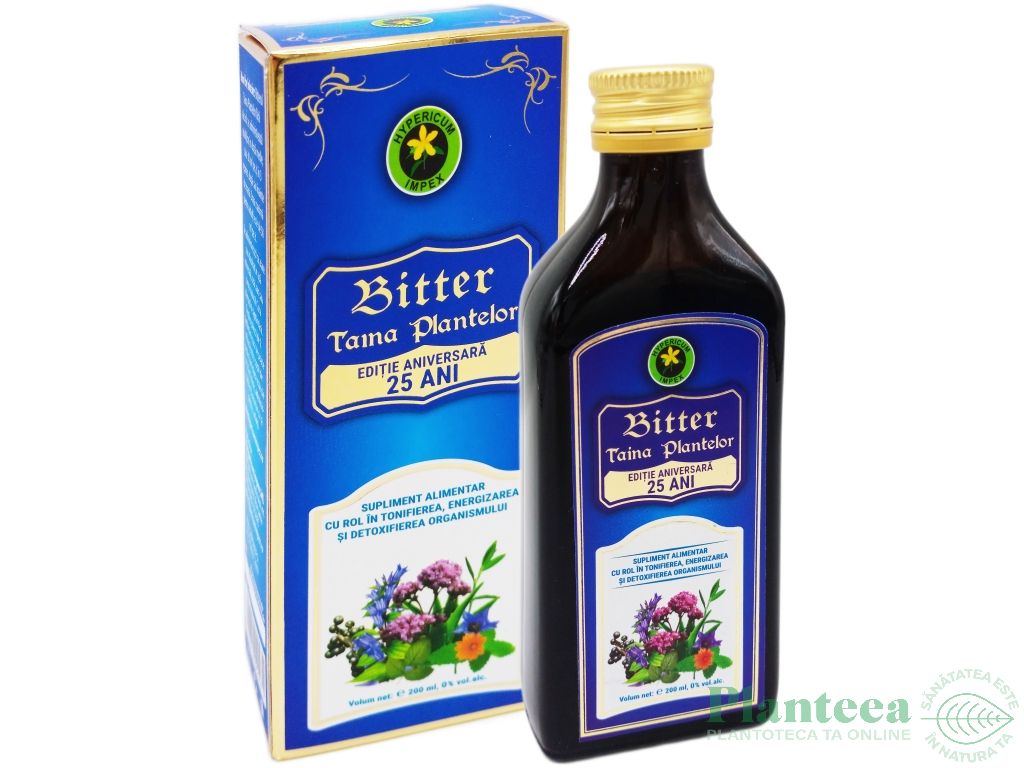 Bitter taina plantelor fara alcool 200ml - HYPERICUM PLANT