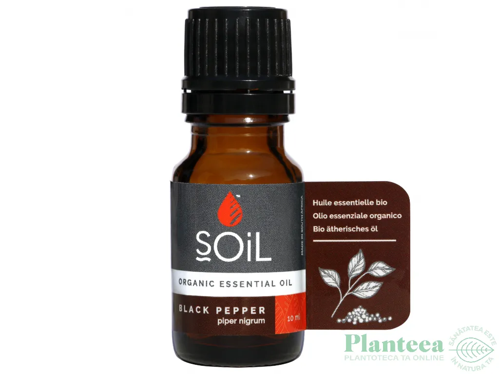 Ulei esential piper negru organic 10ml - SOiL