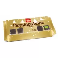 Dominouri ciocolata amaruie umplute crema mere eco 125g - LINEA NATURA