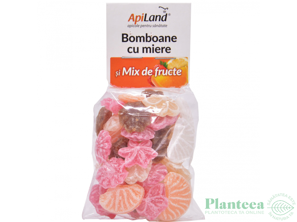 Bomboane miere mix fructe 100g - APILAND