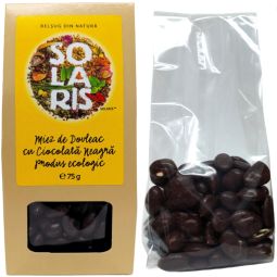 Boabe miez dovleac invelite ciocolata neagra eco 75g - SOLARIS