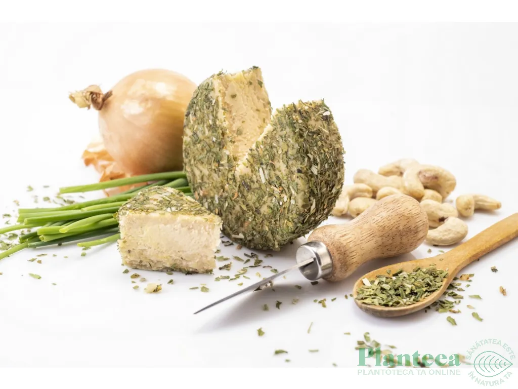 Branza caju maturata cu chives ceapa eco 150g - RAWCKERS