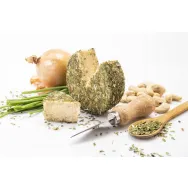 Branza caju maturata cu chives ceapa eco 150g - RAWCKERS