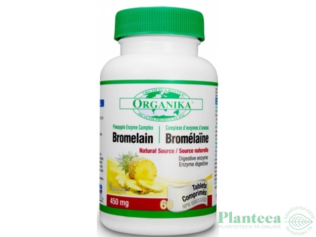 Bromelaina forte 60cps - ORGANIKA HEALTH